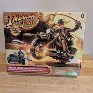 Indiana Jones Motorcycle and Sidecar Toy Set Brand New With Tag